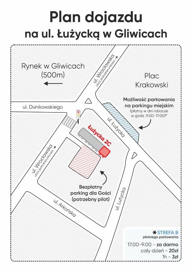 Kairos Apartments - Szafir - Darmowy Parking, Scisle Centrum グリヴィツェ エクステリア 写真
